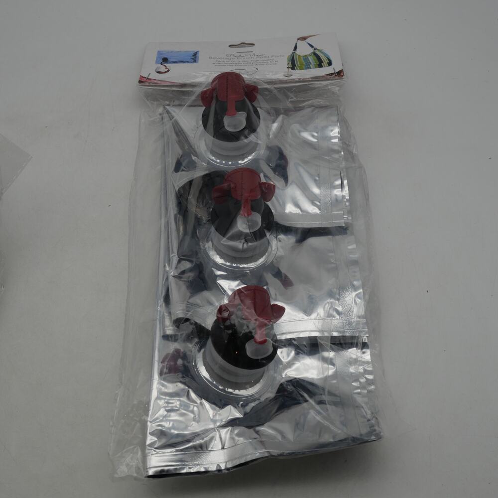 NEW Porto Vino Refill Dispenser Pouches for Wine Purse 3 Pack of 1.5L Each